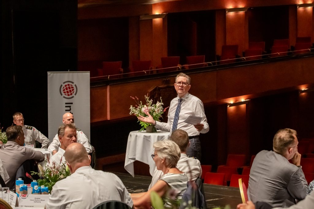 Formanden for InterForce Region Hovedstaden, Martin Bøge Mikkelsen, satte rammerne om de to debataftener.
