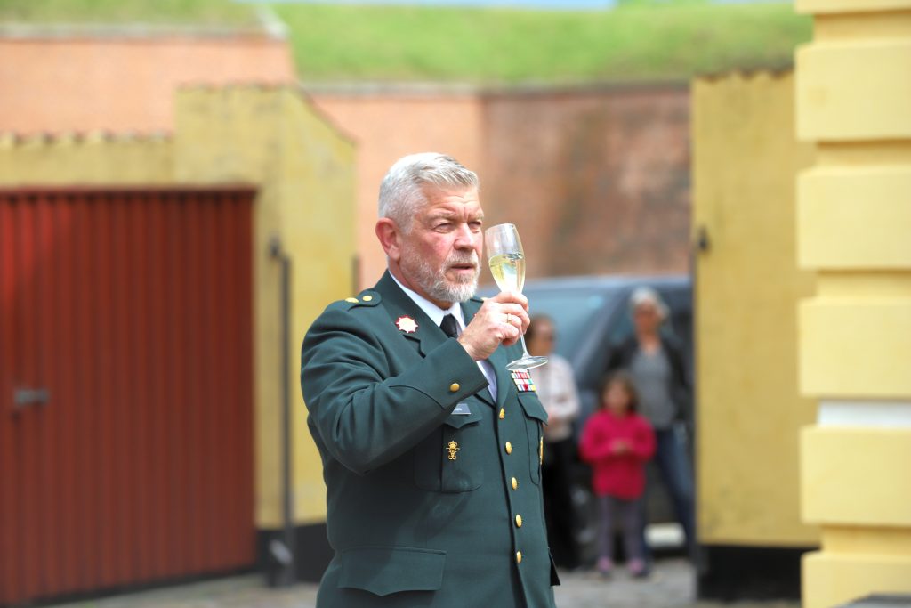 Kanonsalut for Kongen på Kronborg